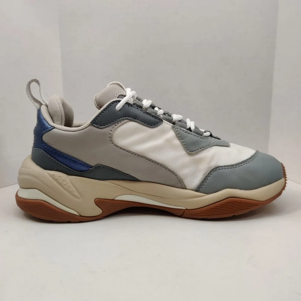 PUMA Running Sneakers Thunder Electric Chunky Grey Pink Leather Women's Sz‎ 6.5